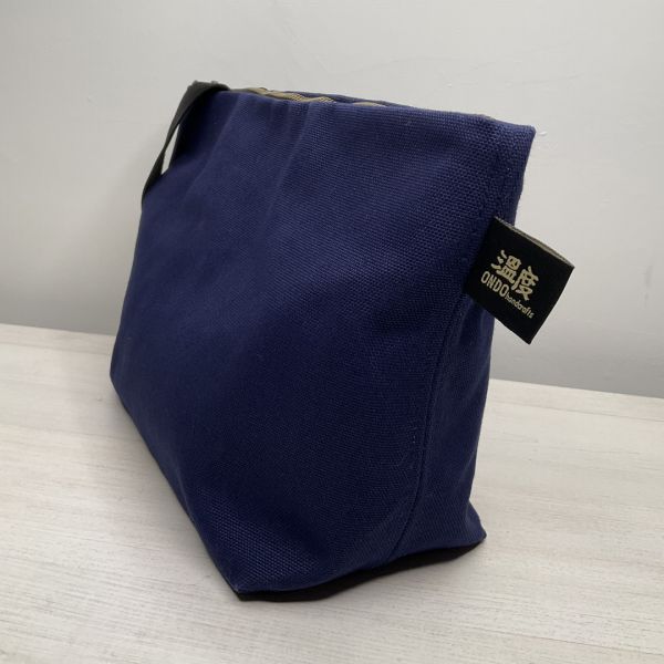 Small Outer Bag ONDObag,outerbag,smallouterbag,projectbag,knittingbag,knittingtool,knitting,crochet,darkblue,greywhite