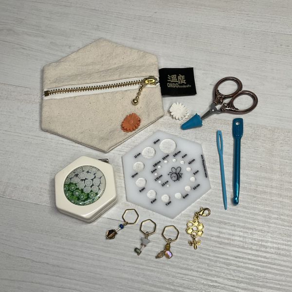 夏·蜂織工具包 溫度包,內袋,小內袋,編織袋,編織包,作品收納,編織工具,編織,鉤針,編織作品收納,收納袋,編織線材,毛線,材料,線製集,編織狂熱,溫度手作,編織小物,編織工具袋,編織工具收納袋