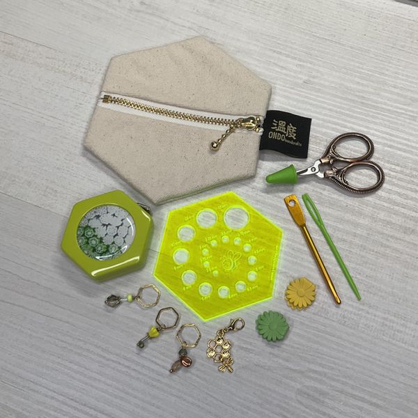 夏·蜂織工具包 溫度包,內袋,小內袋,編織袋,編織包,作品收納,編織工具,編織,鉤針,編織作品收納,收納袋,編織線材,毛線,材料,線製集,編織狂熱,溫度手作,編織小物,編織工具袋,編織工具收納袋