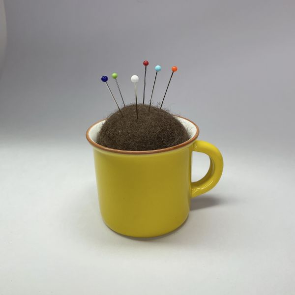 ONDO Pin Cup ONDO pin cup,pin cushion,cup,pin cushion,tool,knitting tool,knitting accessories,yak felt,knitting,crochet,handmade,stress release ball,toy