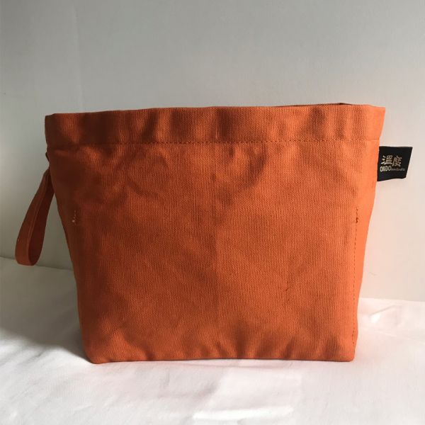 Orange Inner Bag ONDObag,innerbag,smallinnerbag,largeinnerbag,projectbag,knittingbag,knittingtool,knitting,crochet,orange