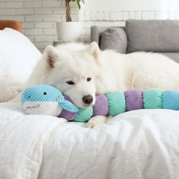 PatchWorkPet | 超大鯊魚毛毛蟲玩具 