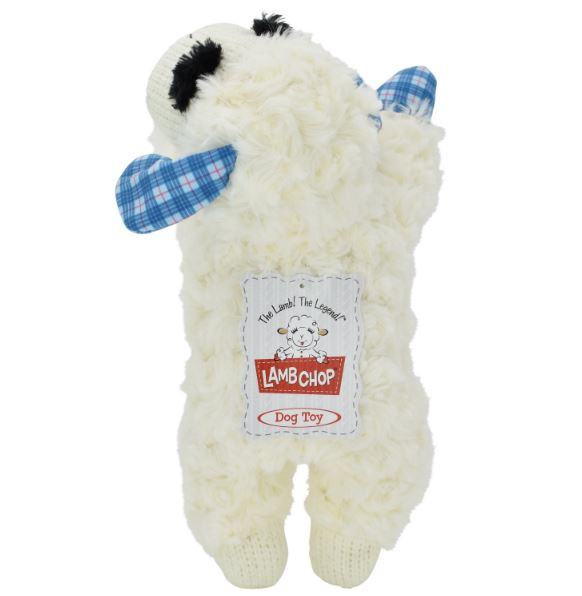 Multipet | Lamb Chop® 藍格紋長睫毛綿羊啾啾玩偶 
