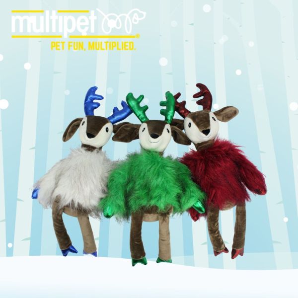Multipet | 聖誕節毛絨絨麋鹿啾啾玩偶 