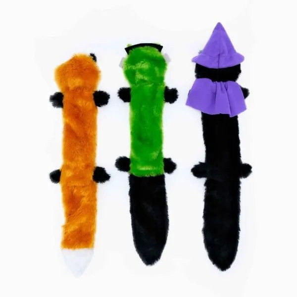 ZippyPaws | Halloween 萬聖節限定 可愛動物 無填充絨毛啾啾玩偶組 