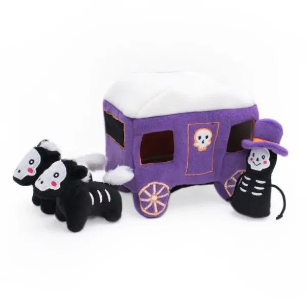 ZippyPaws | Halloween Burrow 萬聖節限定 幽靈馬車 尋寶藏食益智玩具 