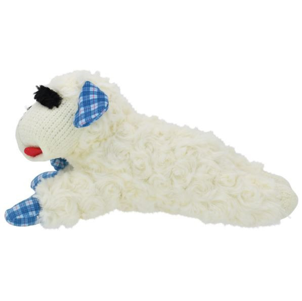 Multipet | Lamb Chop® 藍格紋長睫毛綿羊啾啾玩偶 