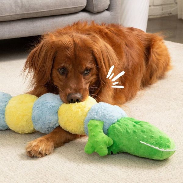 PatchWorkPet | 超大鱷魚毛毛蟲玩具 