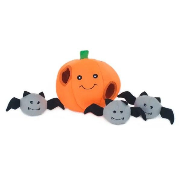ZippyPaws | Halloween Burrow 萬聖節限定 南瓜蝙蝠 尋寶藏食益智玩具 