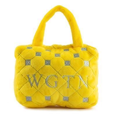 Haute Diggity | 惡搞范倫鐵諾黃色鉚釘包 啾啾玩具 