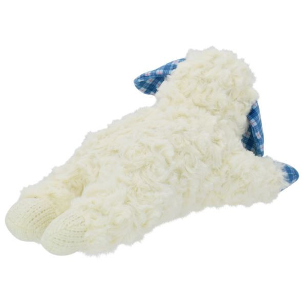 Multipet | Lamb Chop® 藍格紋長睫毛綿羊啾啾玩偶 