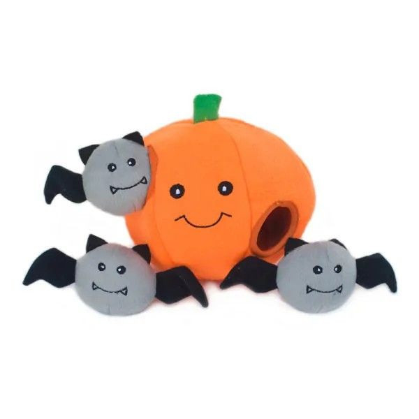 ZippyPaws | Halloween Burrow 萬聖節限定 南瓜蝙蝠 尋寶藏食益智玩具 