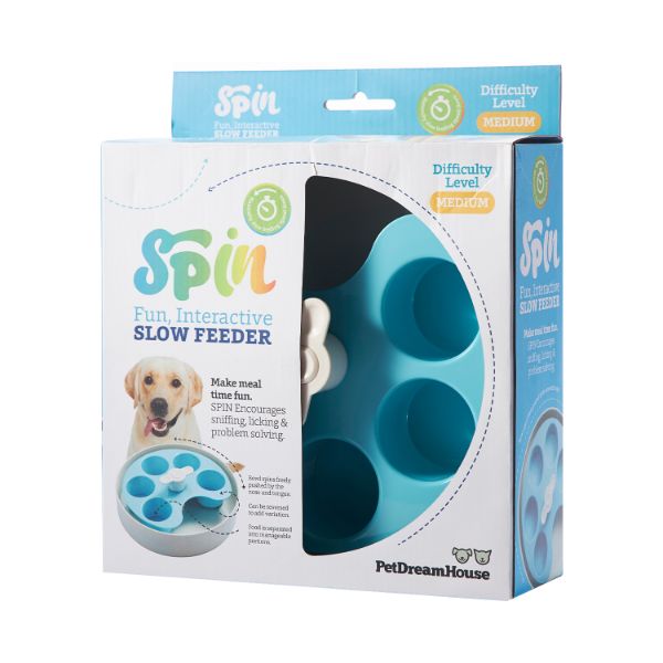 PetDreamHouse | SPIN 食來運轉系列-轉轉調色盤 寵物享食碗 