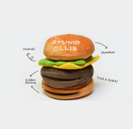 Studio Ollie Cheese Burger 起士漢堡嗅聞玩具 
