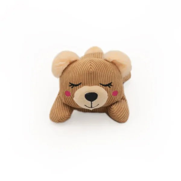 ZippyPaws | Snooziez 熊熊靜悄悄高頻啾啾玩偶 