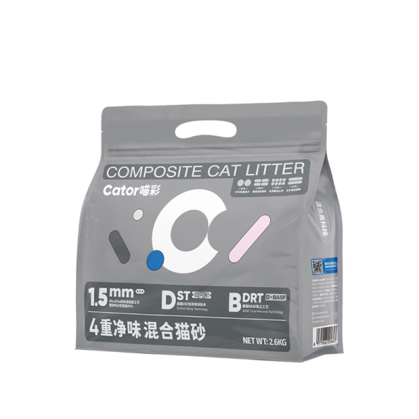 Cator 喵彩 四重淨味混合貓砂 (活性碳+豆腐砂+膨潤土+除臭顆粒) 毛孩舟舟 - Cator 喵彩 1:3:6 混合貓砂 (豆腐砂+膨潤土+除臭顆粒)