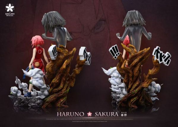 櫻花 studio 火影輕雕像共鳴系列第十二彈春野櫻&第十三彈犬塚牙 