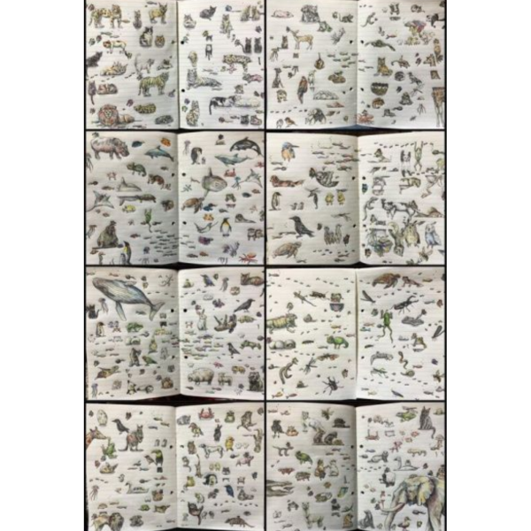 晴夏 harenatsu 初作品集 ARTWORKS「罫線で遊ぶ動物」插畫集 *7/10發售! 晴夏,harenatsu,作品集,ARTWORKS,罫線で遊ぶ動物,插畫集