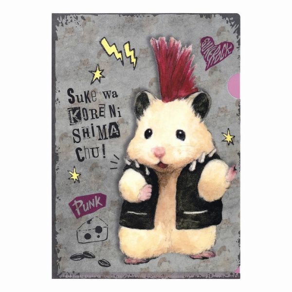 GORILLAND 倉鼠 助六的日常 想叛逆一下 資料夾 兩枚組 倉鼠,助六的日常,黃金鼠,波利鼠,熊鼠,韓彬,GOTTE,A4資料夾,資料夾,叛逆,龐克,搖滾,饒舌歌手,想壞壞