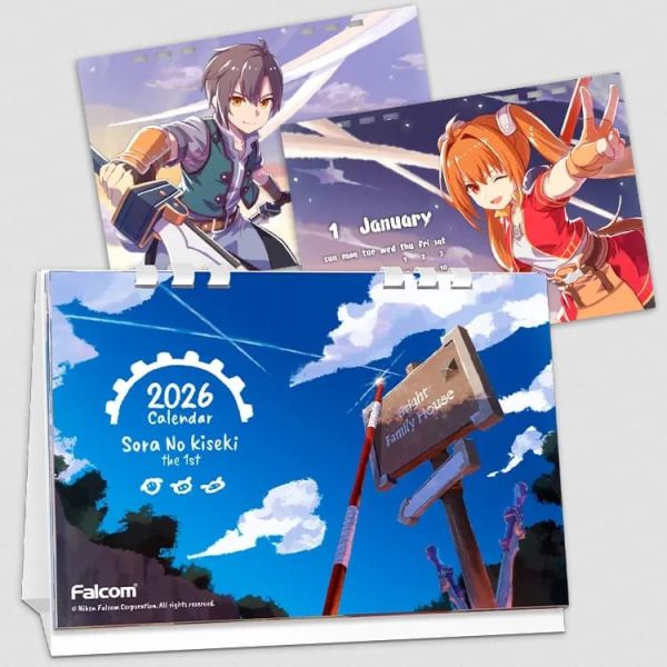 Falcom 2026年 壁掛式月曆 空之軌跡 the 1st 桌上型月曆 桌曆 空軌 伊蘇X *12/22發售! Falcom,2026年,壁掛式,月曆,空之軌跡,1st,桌上型, 桌曆,空軌,伊蘇X,ファルコム,カレンダー,空の軌跡