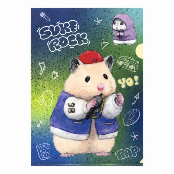 GORILLAND 倉鼠 助六的日常 想叛逆一下 資料夾 兩枚組 倉鼠,助六的日常,黃金鼠,波利鼠,熊鼠,韓彬,GOTTE,A4資料夾,資料夾,叛逆,龐克,搖滾,饒舌歌手,想壞壞