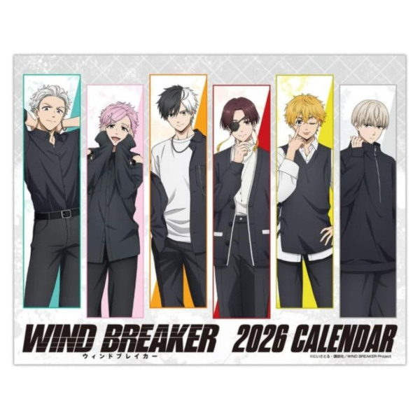 CL-26 WIND BREAKER 防風少年 2026年 桌上型月曆 桌曆 *12/13發售! CL-26,WIND BREAKER,防風少年,2026年,桌上型,月曆,桌曆,カレンダー