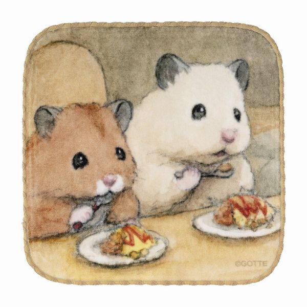 GORILLAND 倉鼠 助六的日常 Ham Ham 手帕 方巾 可選款 2025原畫展 倉鼠,助六的日常,黃金鼠,波利鼠,熊鼠,韓彬,GOTTE,手帕,毛巾,方巾,Ham,原畫展