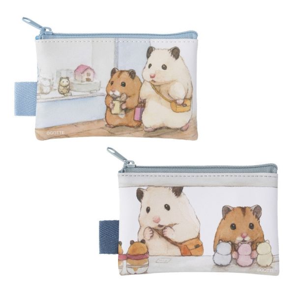 GORILLAND 倉鼠 助六的日常 拉鍊包 小物收納包 兩入組 可選款 2025原畫展 倉鼠,助六的日常,黃金鼠,波利鼠,熊鼠,韓彬,GOTTE,拉鍊包,收納包,化妝包,Ham,原畫展