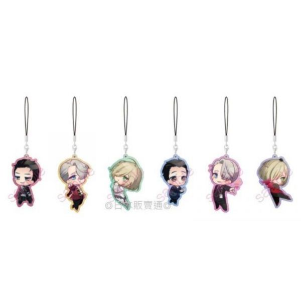 【現貨供應!!】animate特典版 勇利!!!on ICE 壓克力吊飾 1BOX/6入 特典:想跟維克托一起吃豬排丼Ver yurion ICE