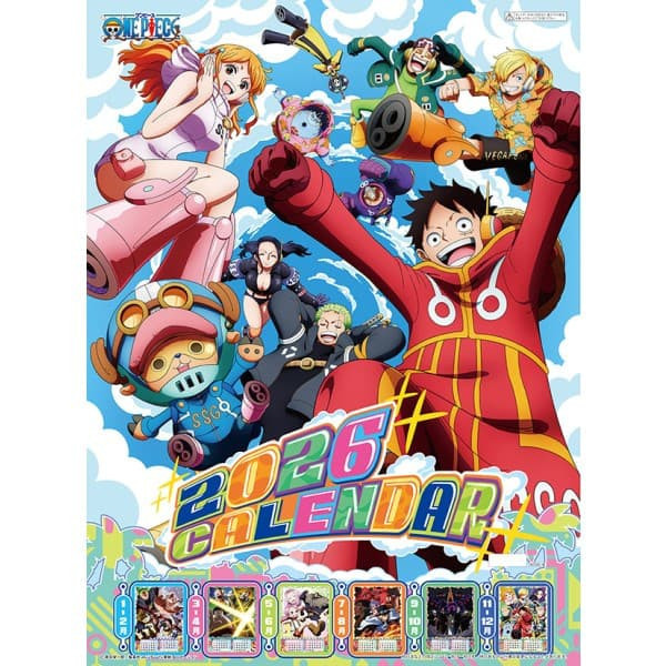 CL-12 ONE PIECE 航海王 海賊王 2026年 壁掛式月曆 掛曆 *10/18發售! CL-12,ONE PIECE,航海王,海賊王,2026年,壁掛式,月曆,掛曆,カレンダー