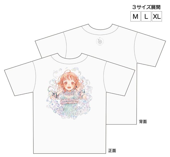 ONKYO Love Live! Sunshine!! Aqours 水團 聯名耳機插圖 T恤 白色 短袖上衣 0923 *12月上旬發售! ONKYO,聯名耳機,藍芽耳機,Love Live!,Sunshine!!,水團,ラブライブ！サンシャイン!!,Aqours,高海千歌,桜内梨子,松浦果南,黒澤ダイヤ,渡辺曜,津島善子,国木田花丸,小原鞠莉,黒澤ルビィ,T恤,白色,短袖,上衣