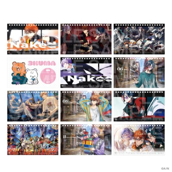 彩虹社 にじさんじ Unit Selection 2026年 桌曆 可選款 *12月發售! 彩虹社,にじさんじ,Unit Selection,2026年,桌曆,卓上,カレンダー