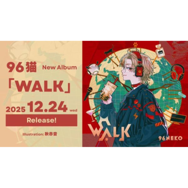 96貓 新專輯「WALK」初回盤、通常盤 *12/24發售! 96貓,專輯,WALK,初回盤,通常盤
