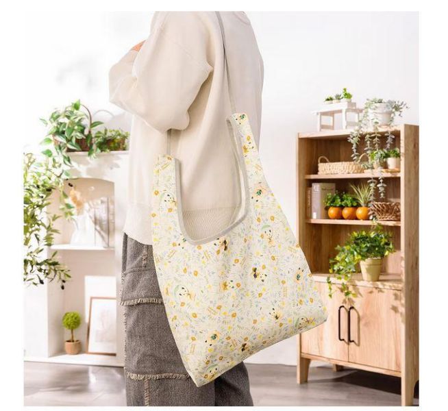 GORILLAND 倉鼠 助六的日常 3Way 購物袋 花卉ver. 倉鼠,助六的日常,黃金鼠,波利鼠,熊鼠,韓彬,GOTTE,購物袋,斜背包,提袋,托特包