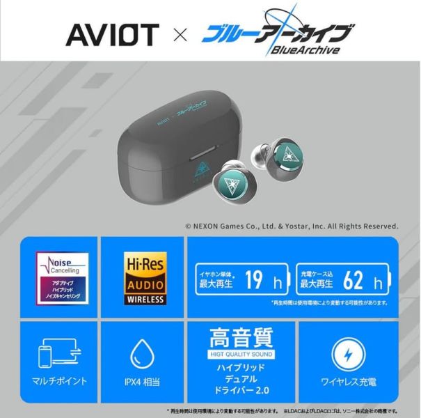 AVIOT 蔚藍檔案 聯名耳機 TE-V1R-BLA 【跨境】*12月中旬發售! AVIOT,蔚藍檔案,聯名,耳機,TE-V1R-BLA ,ブルーアーカイブ