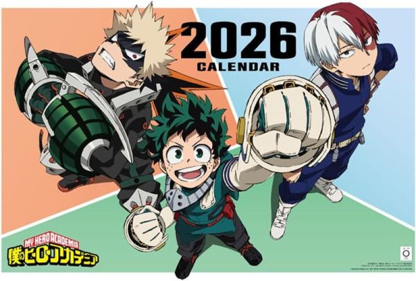 CL-21  我的英雄學院 2026年壁掛式月曆 掛曆 *10/4發售! CL-21,我的英雄學院,2026年,壁掛式,月曆,掛曆,僕のヒーローアカデミア,2026年カレンダー