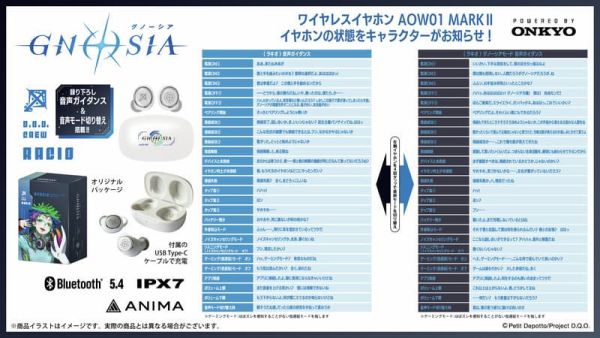 ONKYO 古諾希亞 GNOSIA 聯名耳機 AOW01 MARKⅡ【跨境】0211*4月發售! ONKYO,古諾希亞,GNOSIA,聯名,耳機,AOW01,MARKⅡ,グノーシア