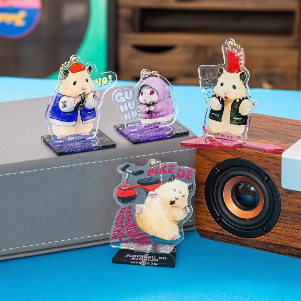 GORILLAND 倉鼠 助六的日常 想叛逆一下 壓克力立牌 可選款 倉鼠,助六的日常,黃金鼠,波利鼠,熊鼠,韓彬,GOTTE,叛逆,龐克,饒舌歌手,搖滾,立牌,想壞壞