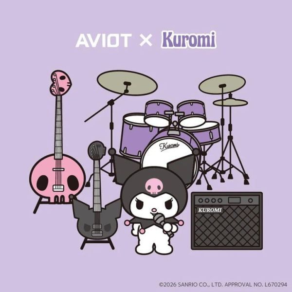 AVIOT 酷洛米 KUROMI 聯名耳機 TE-Q3R-KUR 附特製收納盒【跨境】*8月中旬發售! AVIOT,酷洛米,KUROMI,聯名,耳機,TE-Q3R-KUR,特製,收納盒,クロミ