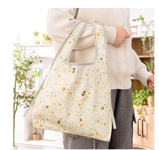 GORILLAND 倉鼠 助六的日常 3Way 購物袋 花卉ver. 倉鼠,助六的日常,黃金鼠,波利鼠,熊鼠,韓彬,GOTTE,購物袋,斜背包,提袋,托特包