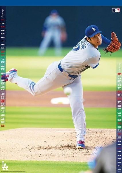 CL-550 大谷翔平 投手篇 壁掛式月曆 掛曆 2027年 B2*8張*10/17發售! 大谷翔平,投手篇,壁掛式月曆,月曆,掛曆,2027年