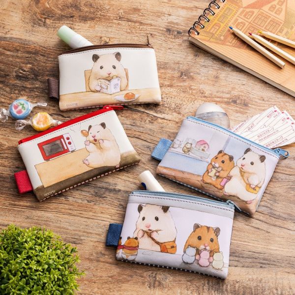 GORILLAND 倉鼠 助六的日常 拉鍊包 小物收納包 兩入組 可選款 2025原畫展 倉鼠,助六的日常,黃金鼠,波利鼠,熊鼠,韓彬,GOTTE,拉鍊包,收納包,化妝包,Ham,原畫展