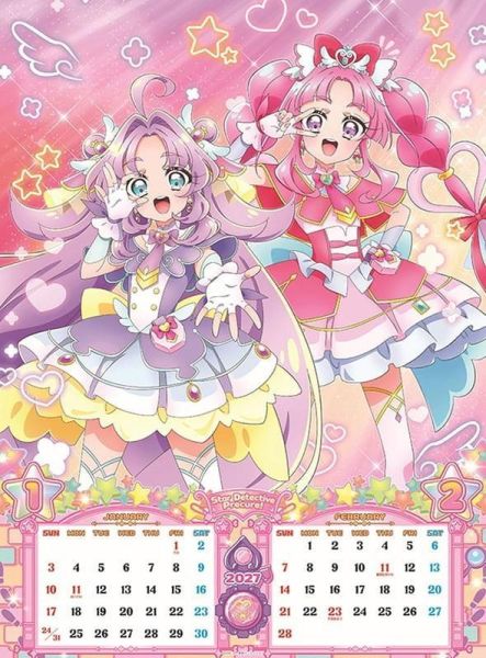CL-15 名偵探光之美少女 壁掛式月曆 掛曆 2027年 A2*7張 *9/19 名偵探光之美少女,名探偵プリキュア,壁掛式月曆,月曆,掛曆,2027年