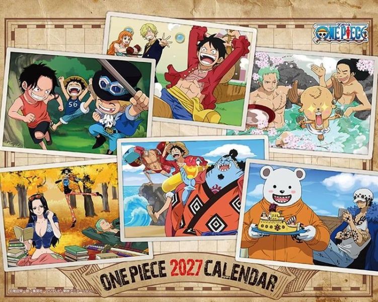 CL-13 ONE PIECE 航海王 桌上型月曆 桌曆 2027年*9/19發售 ONE PIECE,航海王,海賊王,桌上型月曆,桌曆,日曆,2027年