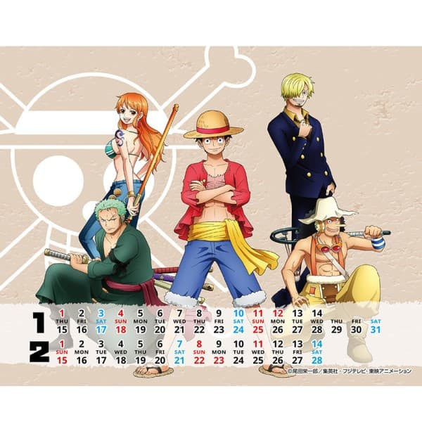 CL-13 ONE PIECE 航海王 海賊王 2026年 桌曆 桌上型月曆 *10/18發售! CL-13,ONE PIECE,航海王,海賊王,2026年,桌上型,月曆,桌曆,カレンダー