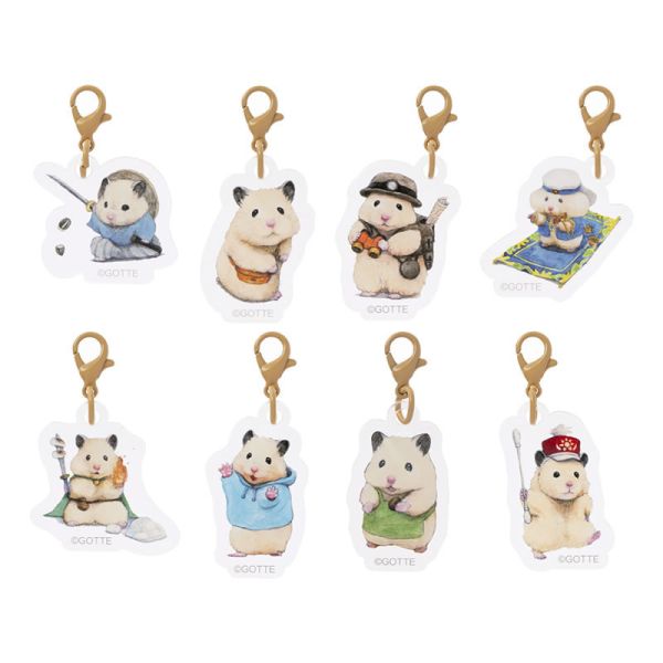 GORILLAND 倉鼠 助六的日常 Ham Ham 隨機款 壓克力吊飾 2025原畫展 倉鼠,助六的日常,黃金鼠,波利鼠,熊鼠,韓彬,GOTTE,吊飾,Ham,原畫展