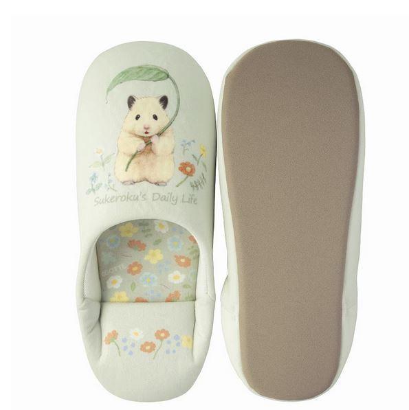 GORILLAND 倉鼠 助六的日常 室內拖鞋 花卉ver. 倉鼠,助六的日常,黃金鼠,波利鼠,熊鼠,韓彬,GOTTE,室內拖,拖鞋