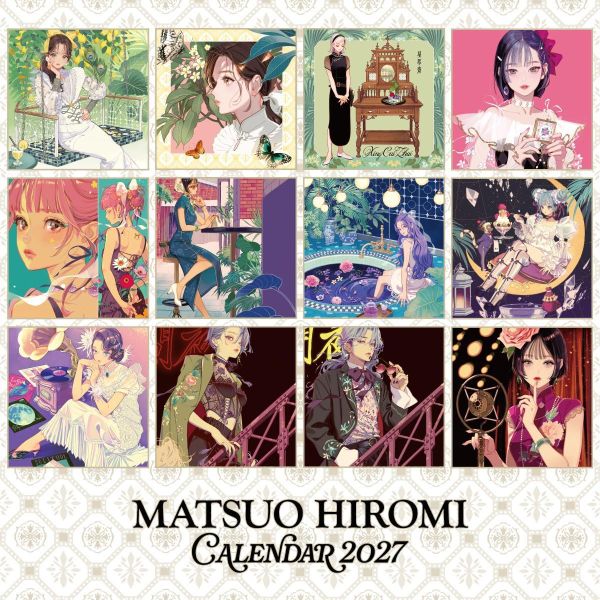BOOTH 松尾裕美 マツオヒロミ 2027年壁掛式月曆 掛曆 壁掛式月曆,月曆,掛曆,2027年,松尾裕美,マツオヒロミ
