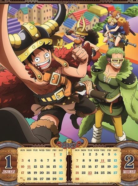 CL-12 ONE PIECE 航海王 壁掛式月曆 掛曆 2027年 *9/19 ONE PIECE,航海王,海賊王,ワンピース壁掛式月曆,月曆,掛曆,2027年