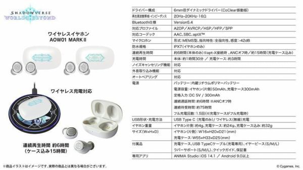 ONKYO 闇影詩章：凌越世界 闇影詩章WB 聯名耳機 AOW01 MARKⅡ【跨境】0729*9月下旬-10月上旬發售! ONKYO,闇影詩章,凌越世界,闇影詩章WB,聯名,耳機,AOW01, MARKⅡ,Shadowverse Worlds Beyond